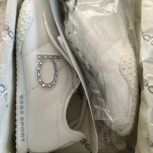 Bebe Sport Leather Girlfriend Tennis Shoes - 5M